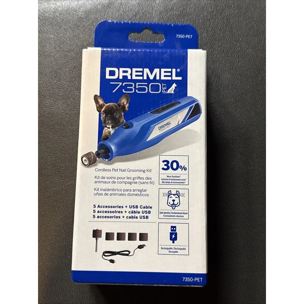 Dremel 7350-PET 4V Pet & Dog Nail Grinder, Easy-To-Use & Safe Nail Groomer